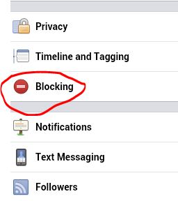 Android Facebookメッセージをブロックします