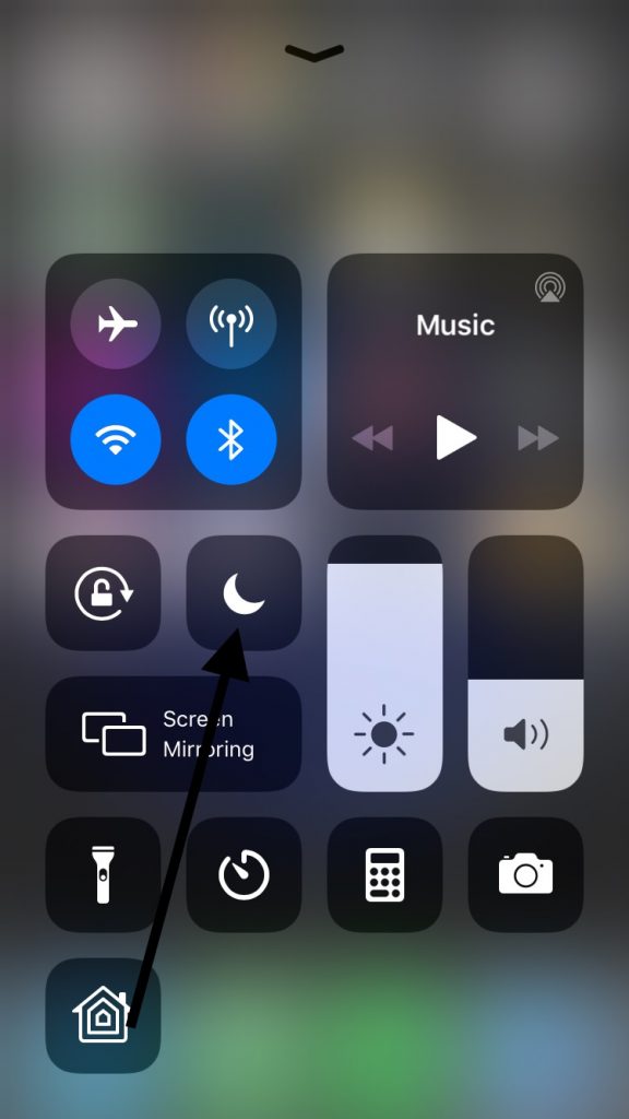 iPhoneはモードを邪魔しません