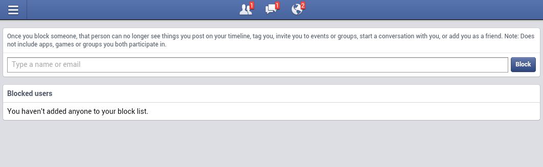 AndroidでFacebookメッセージをブロックします
