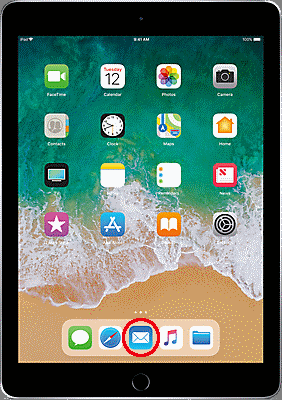 電子メールでiPadからMacにビデオを転送します