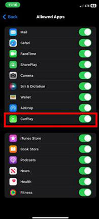 CarPlayが許可されました