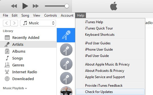PCでiTunesを更新して、復元時にiPhoneスタックを修正する