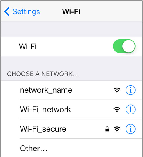 iPhoneでインターネット接続を確認してください