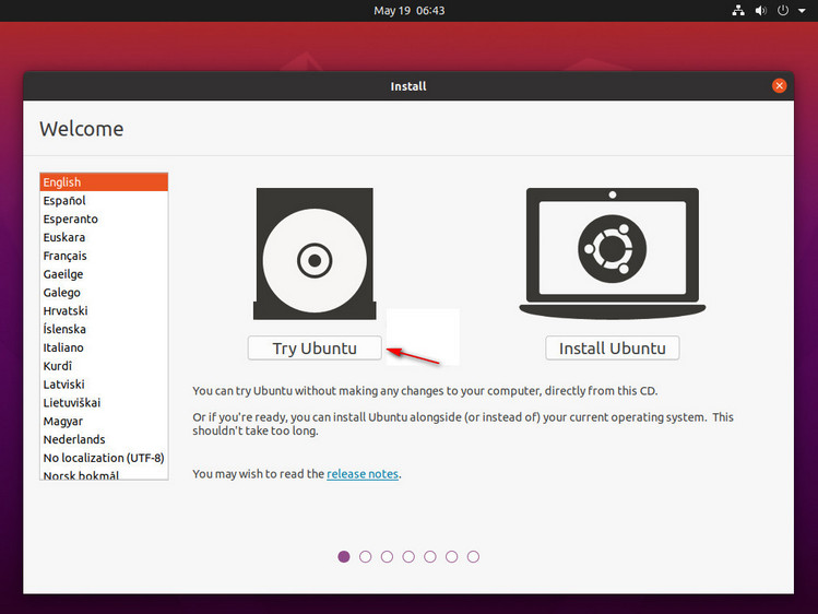 ubuntuをお試しください