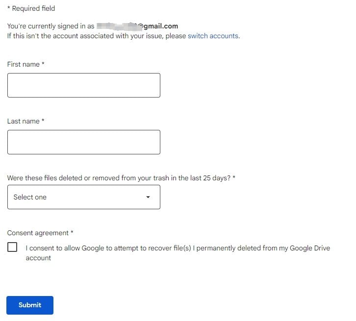 Googleサポートにお問い合わせください
