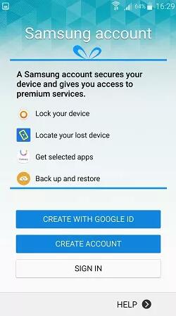 Samsungアカウントは、プライバシータブでバイパスされました