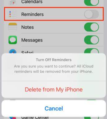 iPhoneのリマインダー同期
