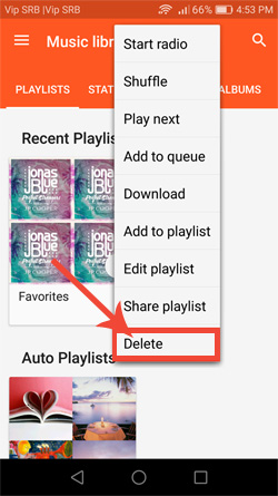 音楽アプリを介してAndroidの重複ファイルを削除します