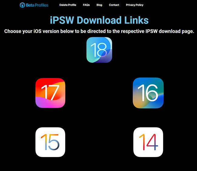 IPSWファイルWebサイト