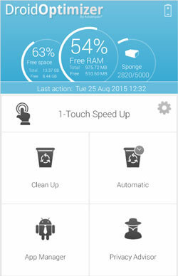 Droid OptimizerのようなAndroid電話用のクリーニングアプリ
