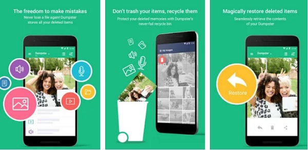 DumpsterのようなAndroidデータ回復プログラム