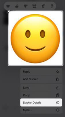 iPhoneで絵文字ステッカーを編集します