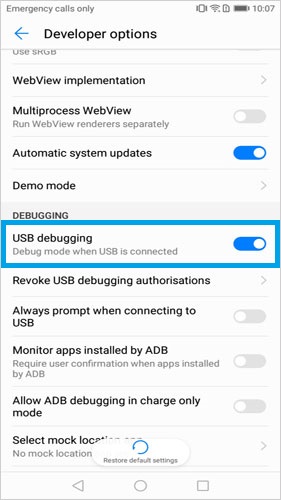 Huawei Mate 5でUSBデバッグを開く5
