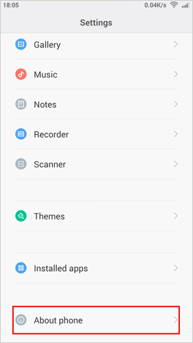XiaomiでUSBデバッグを有効にします