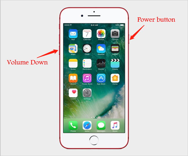 iPhone 7を回復モードにします