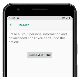 ZTEで工場出荷時のリセットを強制するにはどうすればよいですか