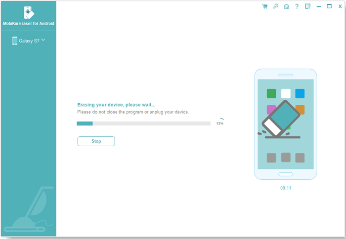 Android用のEraserを使用してAndroidからすべてを削除します