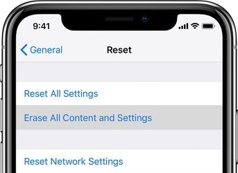iPhoneですべての設定をリセットします