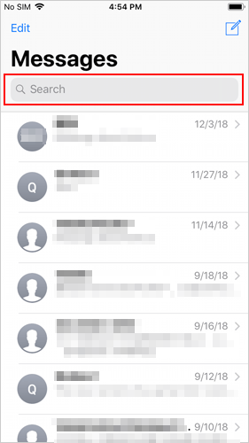 メッセージアプリで古いテキストメッセージを検索する方法