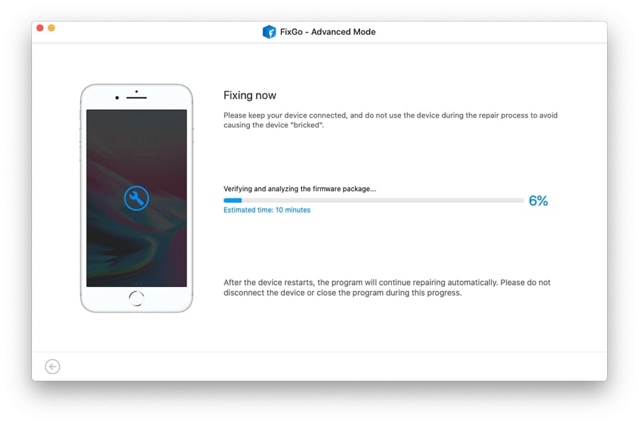 itooltab fixgoを使用して、iphoneワイヤレス充電を修正しない