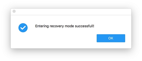 リカバリモードを正常に入力します