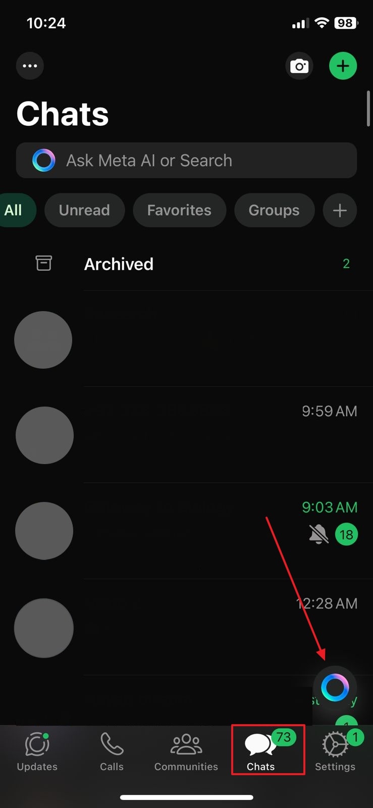 iOSデバイスでメタAIを使用します