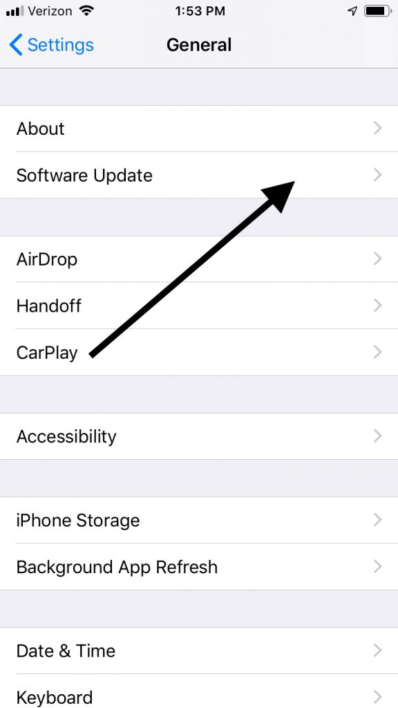 アプリのクラッシュ用のiPhoneソフトウェアアップデート