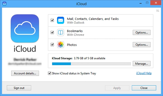 WindowsでiCloudバックアップを削除します