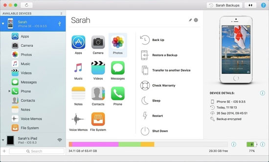 imazingのようなiPadバックアッププログラム