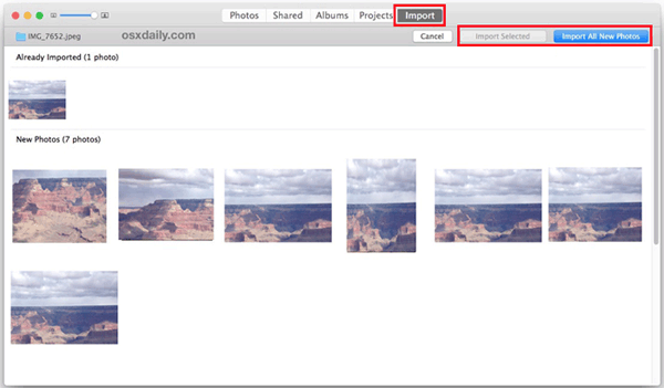 iPhoneからMacに写真を撮ります