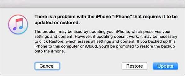 Iphone requires itunes to be updated or restored.jpg