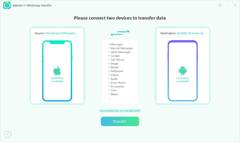 Watsgo Guide -iPhoneとAndroidを接続します
