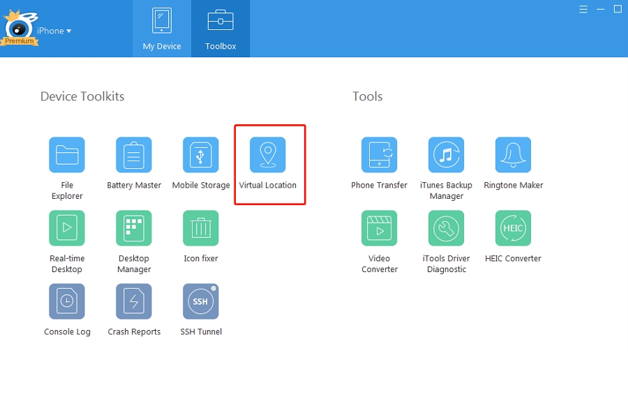 Itools Virtual Location