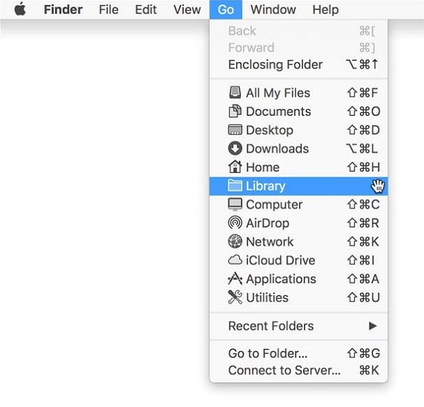 Finder Goメニュー