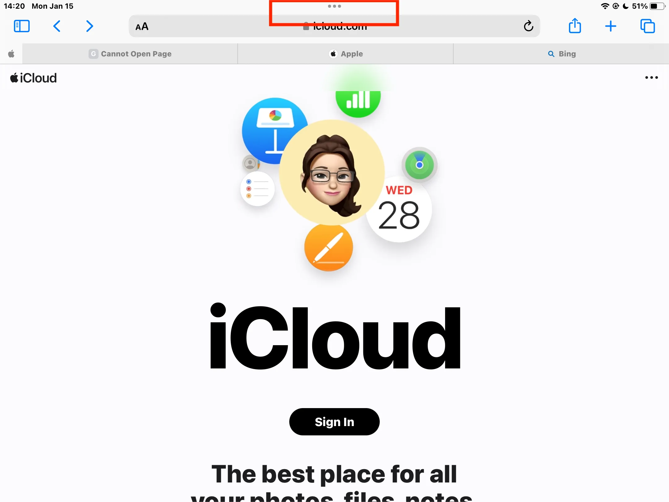 iPadのマルチタスクアイコン
