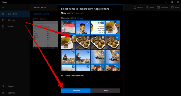 iPhoneからPCに写真を取得します