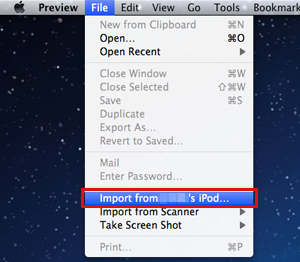 プレビューでiPadからMacBookProに映画を転送する方法