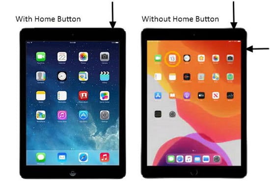 ゆっくりと充電するときにiPadを再起動します