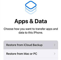 iCloudを介してRecovergo