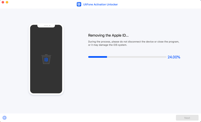 Apple IDを削除します