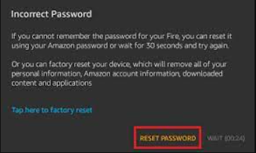 リセットせずにKindle Fireのロックを解除します