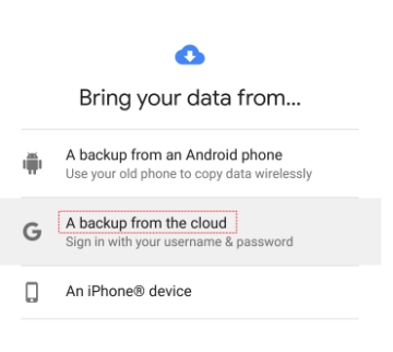 Googleドライブから復元します