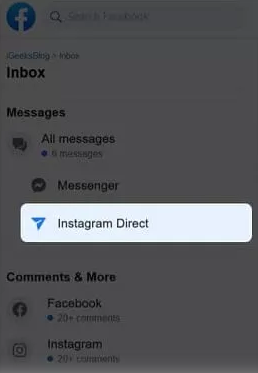 Facebookアカウントを介してInstagramで削除されたメッセージを表示する方法