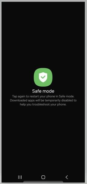 Samsungをセーフモードにブートします 