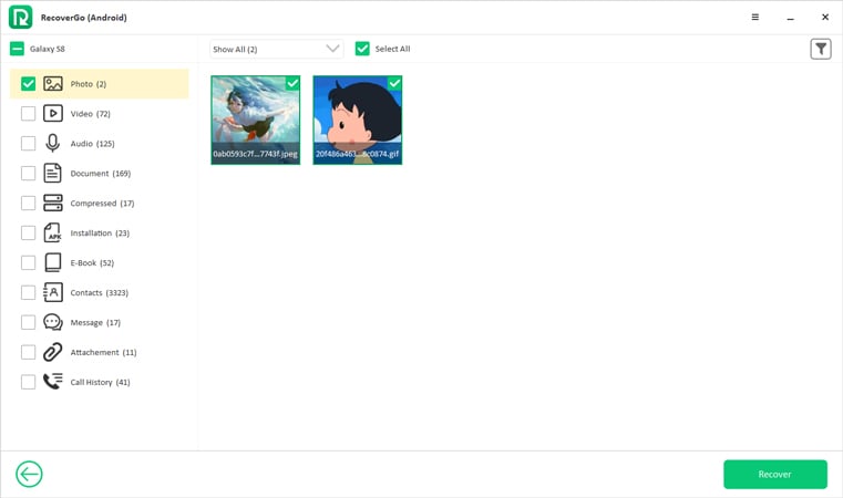 SnapchatメッセージAndroid 2を回復します