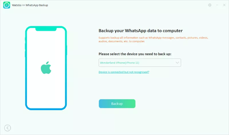iPhoneでWhatsAppをバックアップする方法