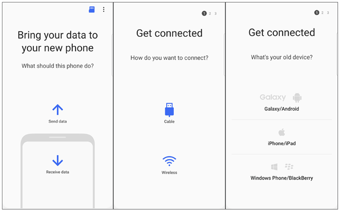 Smart Switchを使用して、Androidの連絡先を新しい電話に転送します