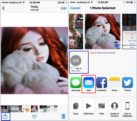 電子メールでiPhoneからMacに写真を取得する方法
