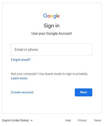 Gmailにサインインします