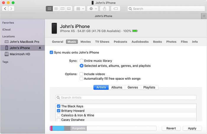 MacからiPodに音楽を同期します